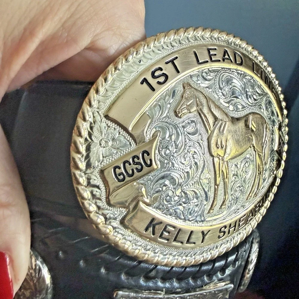 1st Lead Line Western Belt Buckle‎ Concho Belt 2009 GCSC Kelly Shearin